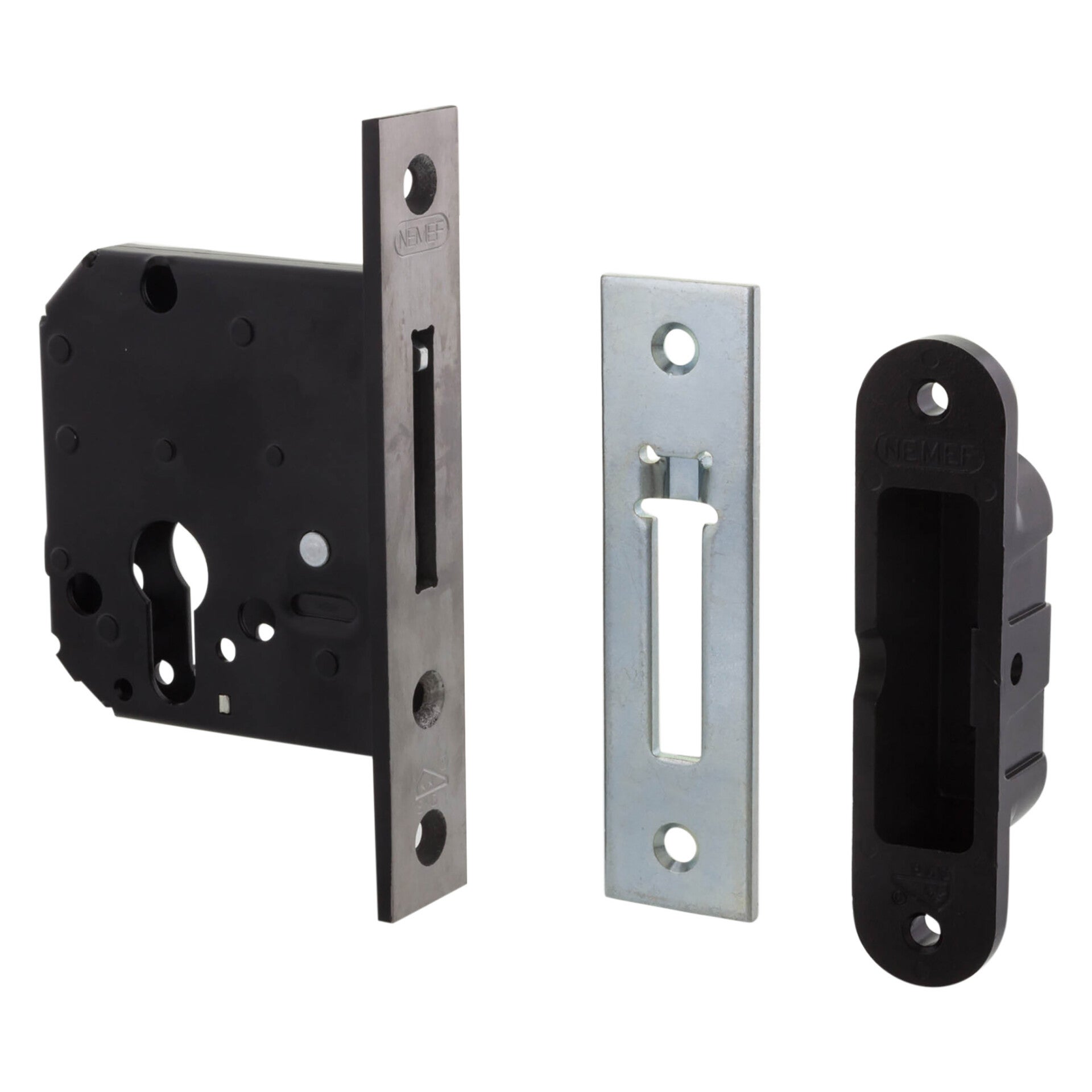 Nemef bijzetslot rechthoekig - rechts en links - type 4208 - SKG** 140 x 25 mm