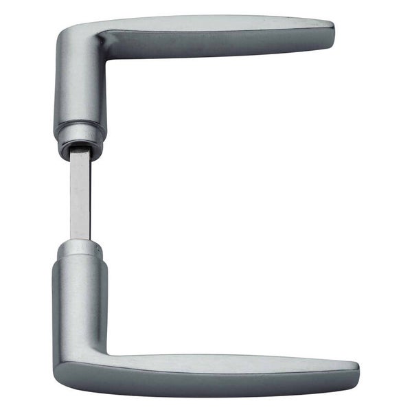 Axa deurkruk curve - met universele krukstift aluminium F1