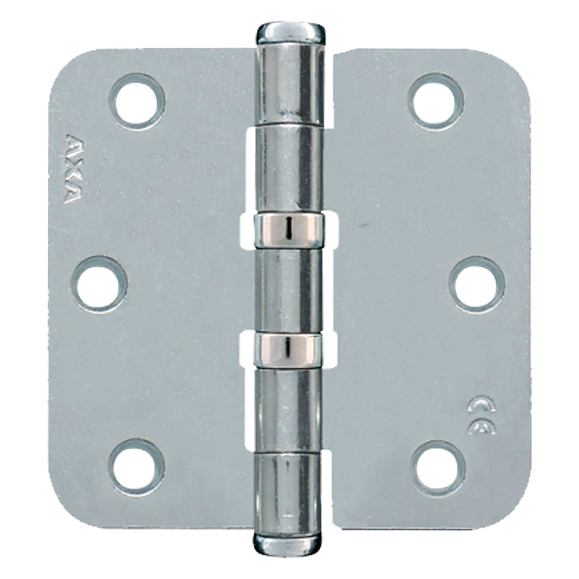 Axa kogelscharnier vierkant model - met ronde hoeken - verzinkt 76 x 76 mm