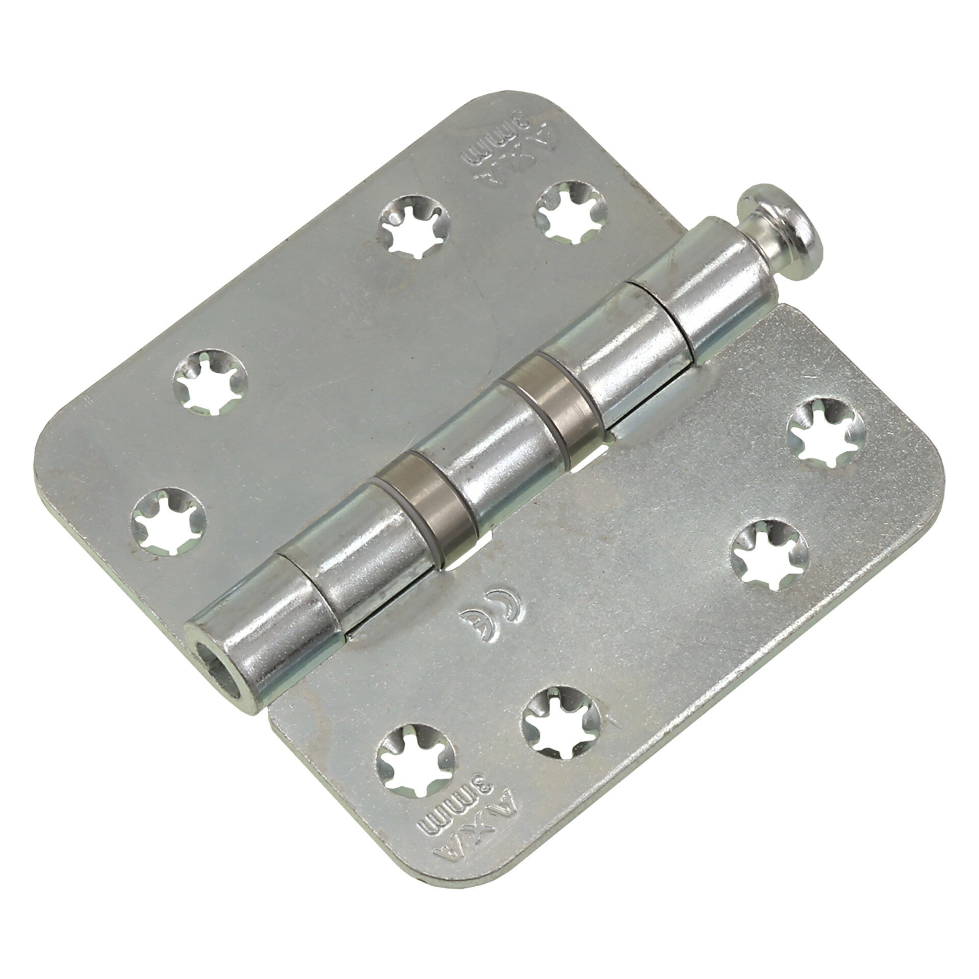 Axa Smart Easyfix kogelscharnier vierkant model - met ronde hoeken - verzinkt 89 x 89 x 3 mm