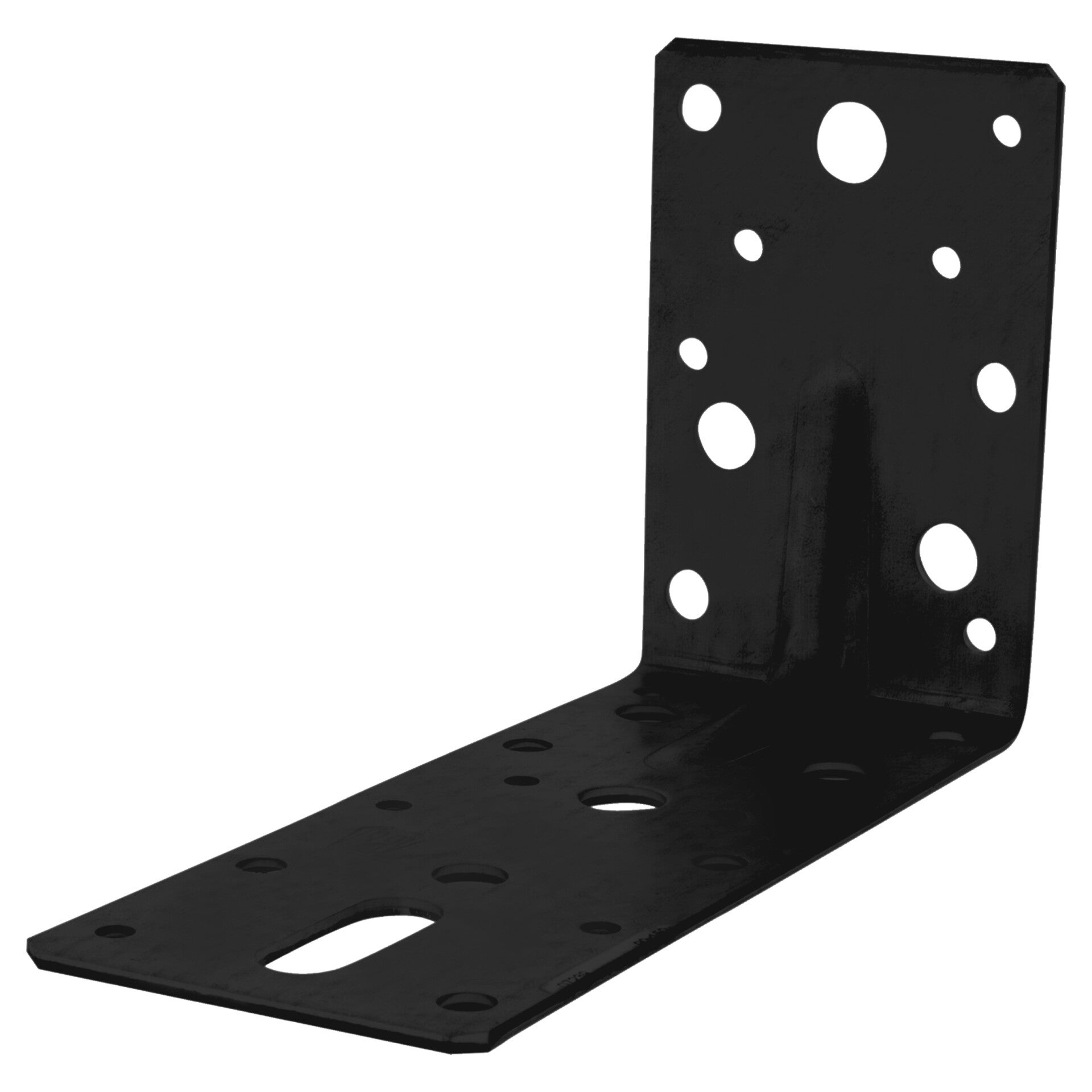 Starx hoekanker met ril - senzimir verzinkt zwart 150 x 90 x 60/2.5 mm