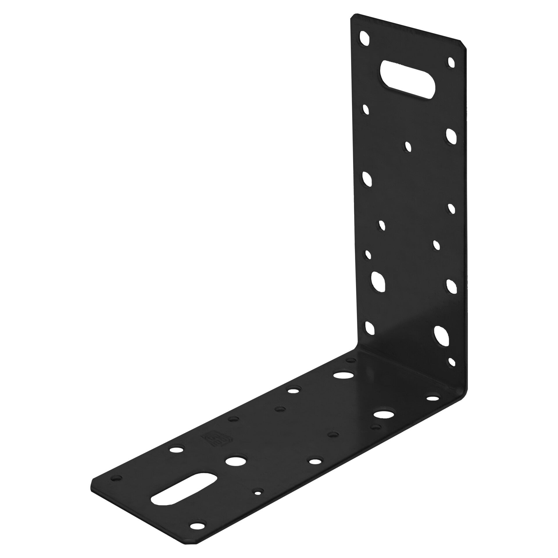 Starx hoekanker vlak - senzimir verzinkt zwart 150 x 150 x 60/2.5 mm