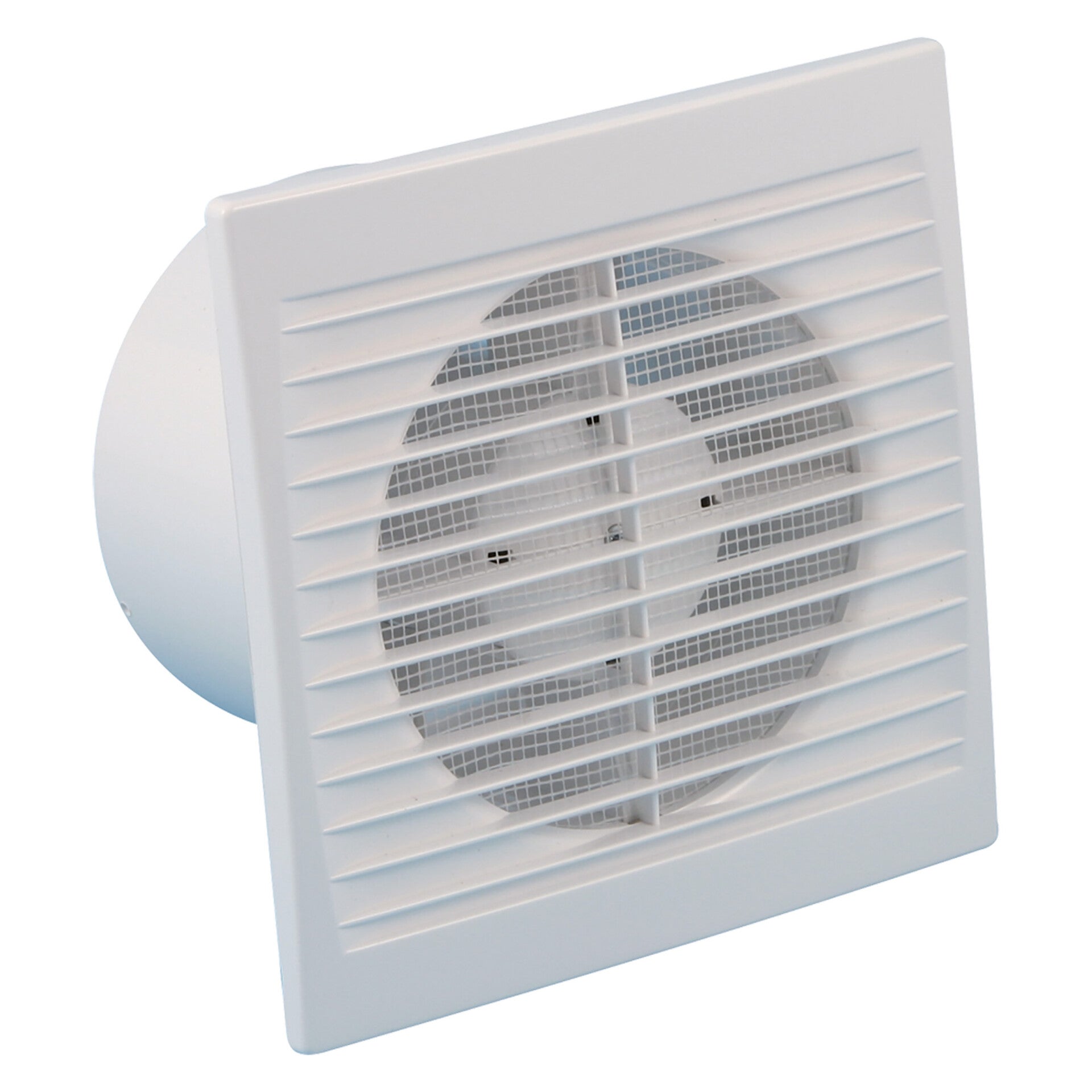 ventilator inbouw - met timer wit Ø 100 mm