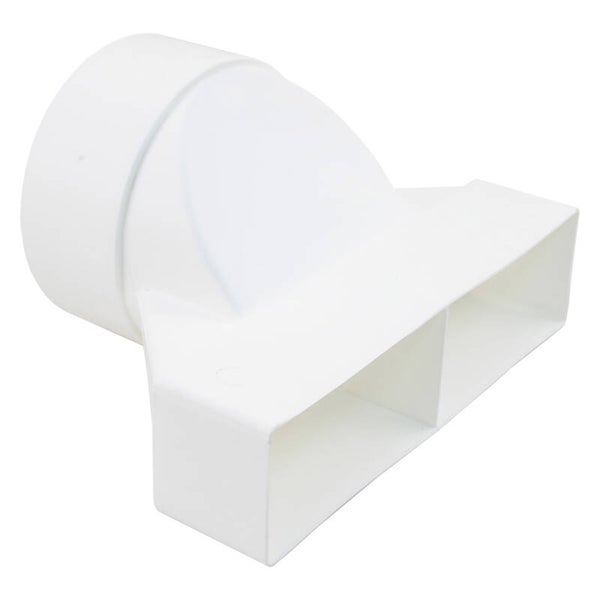 Starx overgangstuk recht wit 125-2 x 110 x 54 mm