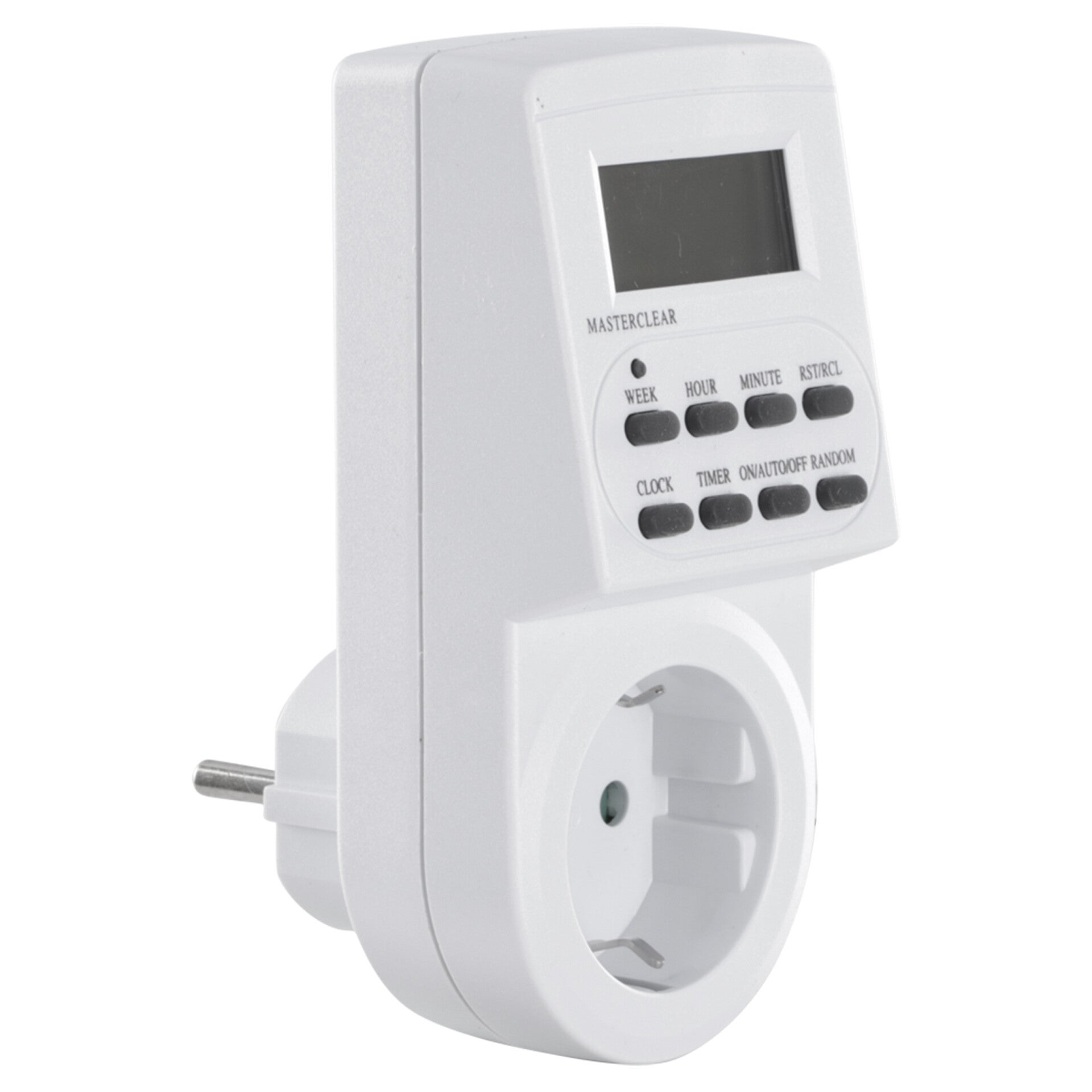 Q-Link tijdklok randaarde - digitaal - weekprogramma - 1 minuut wit