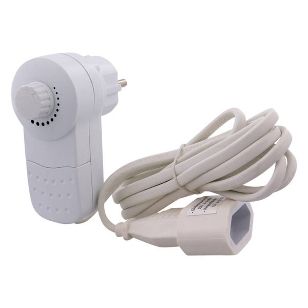 Exin stekkerdimmer met stekkerdimmer/eurostekker 20-300w wit 2 x 0.75 mm², 2 m