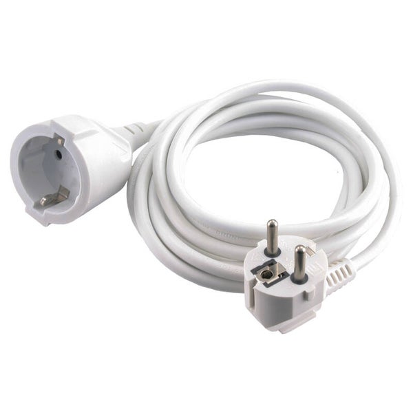 Q-Link verlengsnoer randaarde - max 3680W wit 3 x 1.5 mm², 3 m