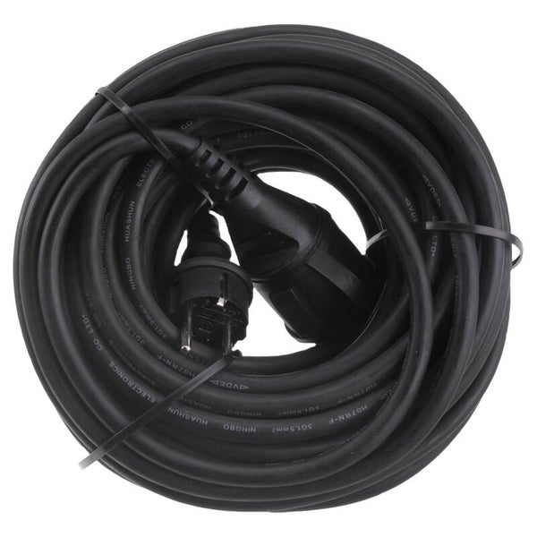 Q-Link tuinverlengsnoer randaarde - 3680W - spatwaterdicht (IP44) zwart 3 x 1.5 mm², 20 m