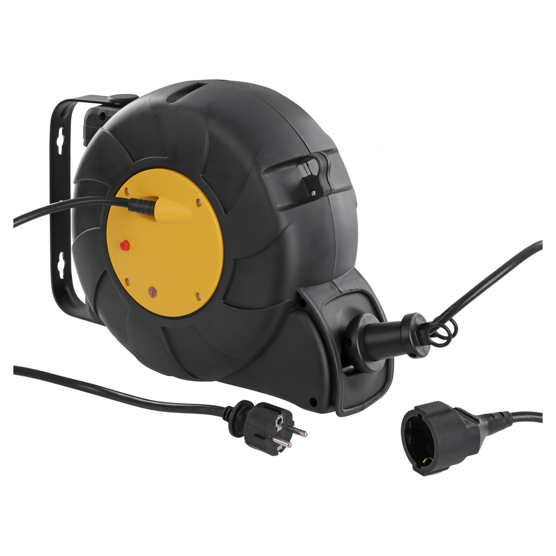 Q-Link kabelbox randaarde zwart/geel 3 x 1.5 mm², 15 m