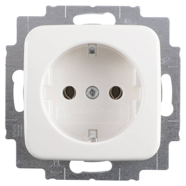 Busch-Jaeger Reflex contactdoos inbouw - 1-voudig - randaarde polarwit