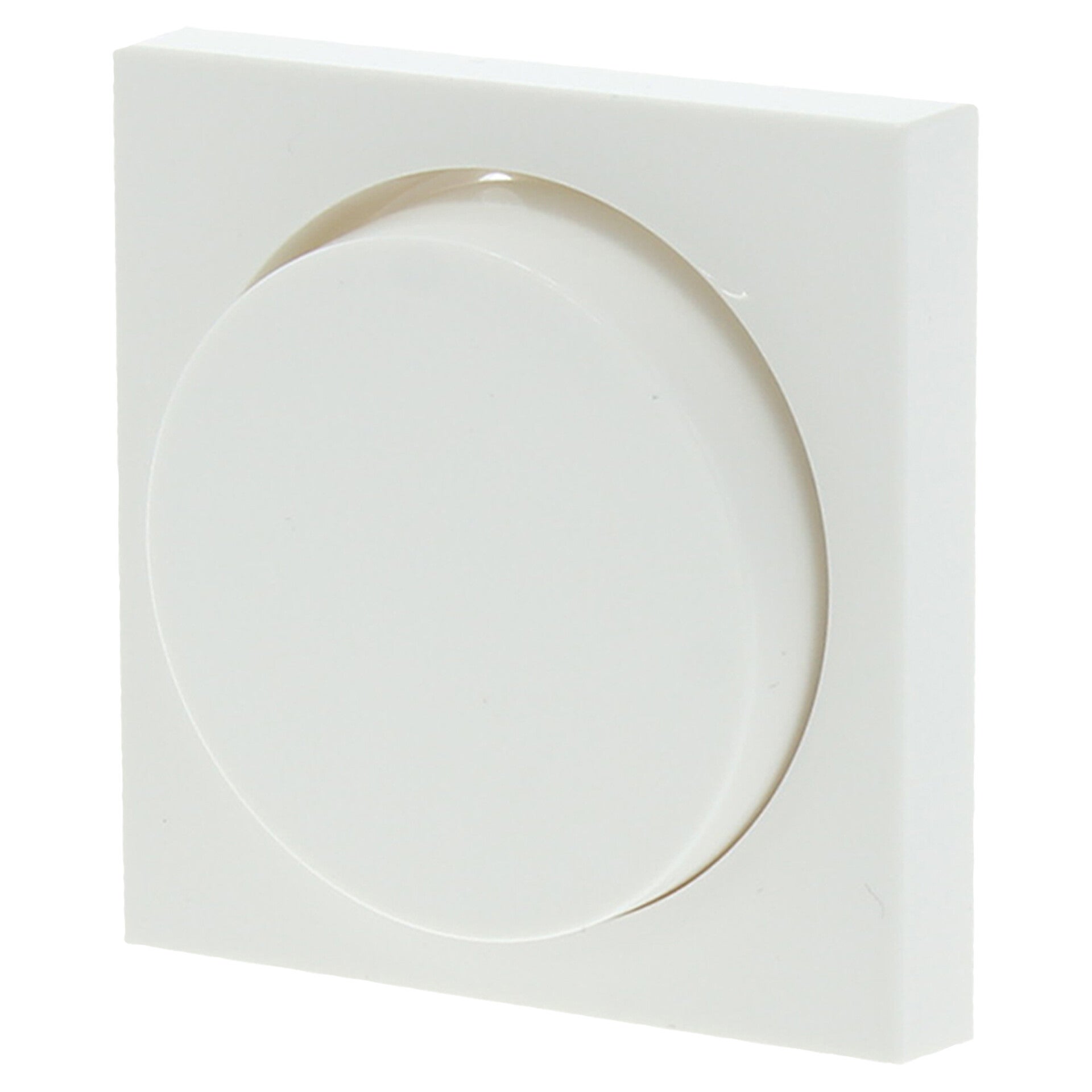 Gira System 55 centraalplaat met knop dimmer polarwit