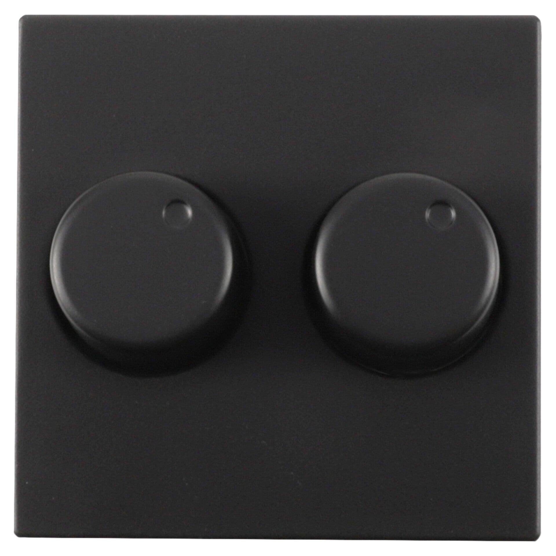 Gira E2 centraalplaat met knop duodimmer - geschikt voor afdekraam Gira System 55 zwart