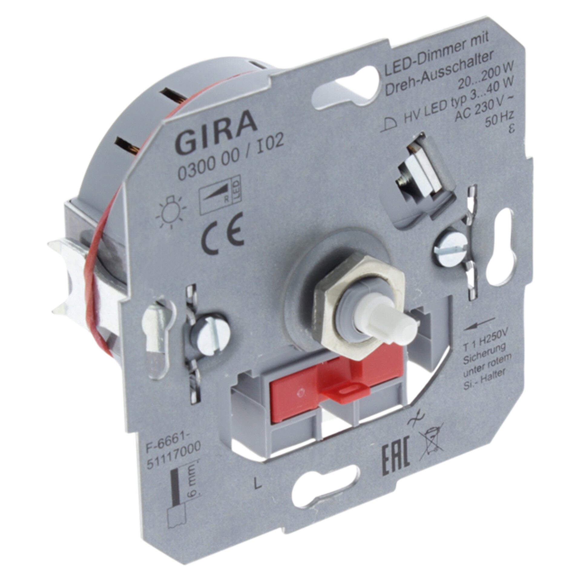 Gira dimmer inbouw - LED - 3-60W - universeel - 20-210W - element