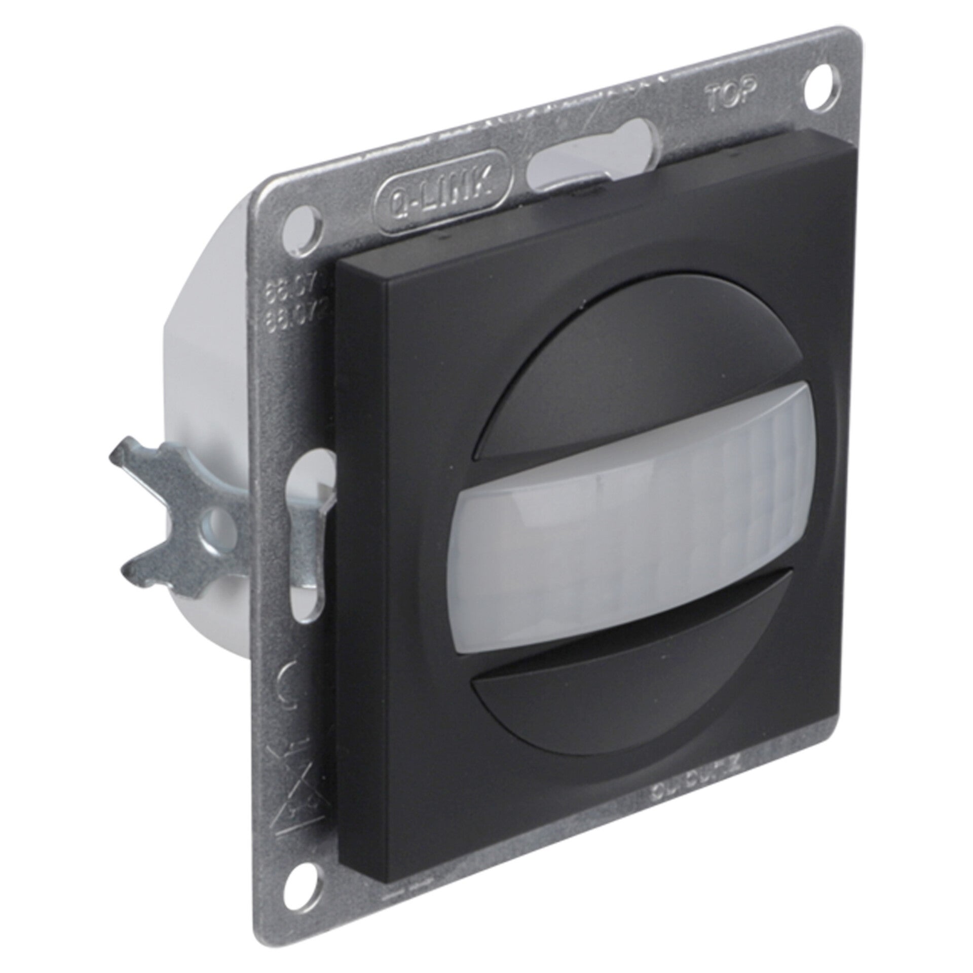 Q-Link S-Line bewegingsmelder inbouw - met schakelaar zwart