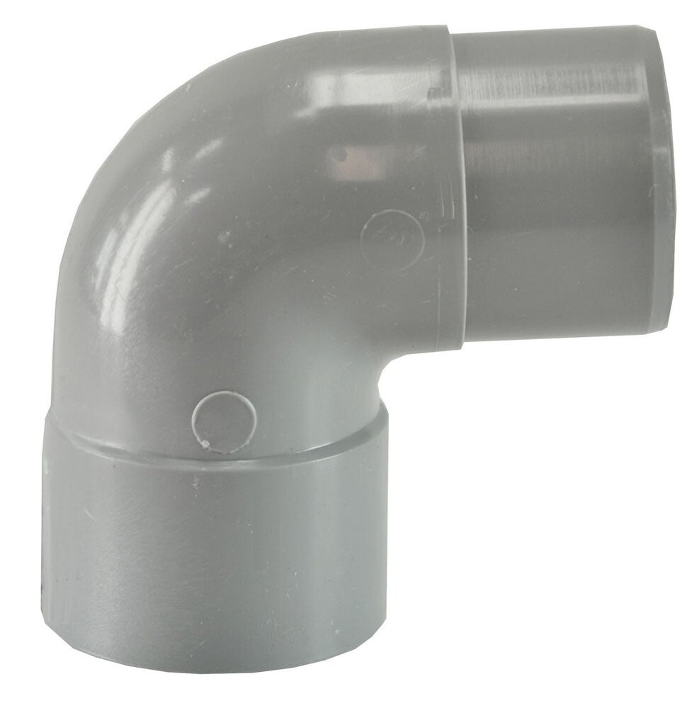 Afvoerbocht mof 32 mm x spie 32 mm 90 graden PVC