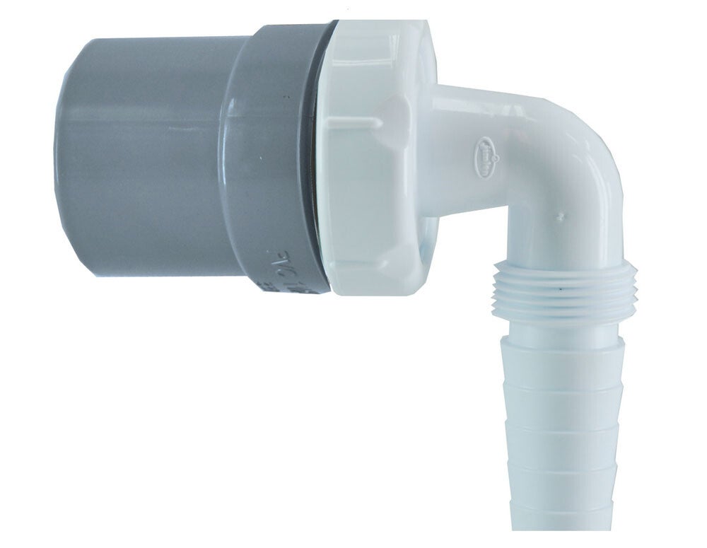 Machine aansluitstuk recht/spie 40 mm PP/PVC