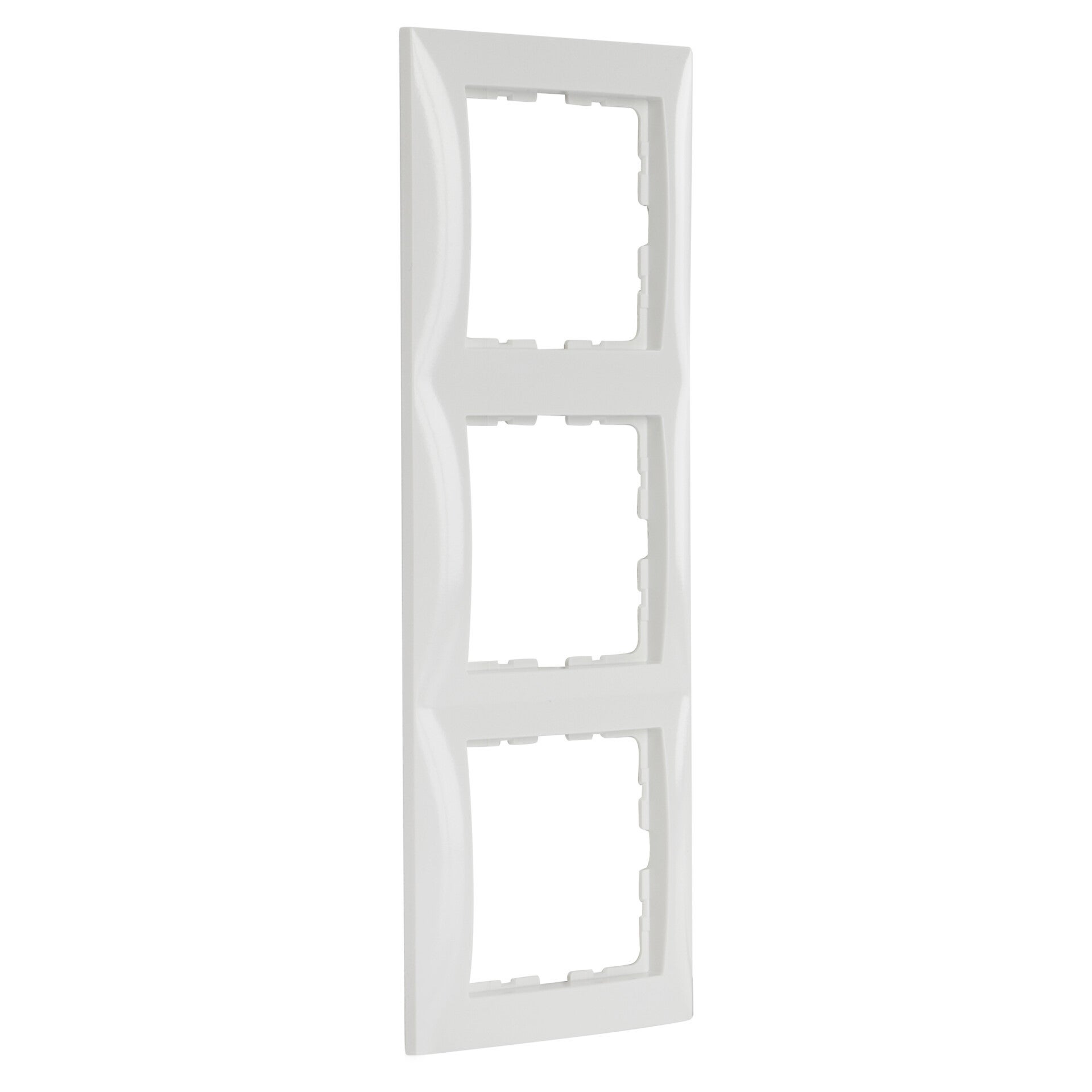 Berker S1 afdekraam inbouw - 3-voudig polarwit