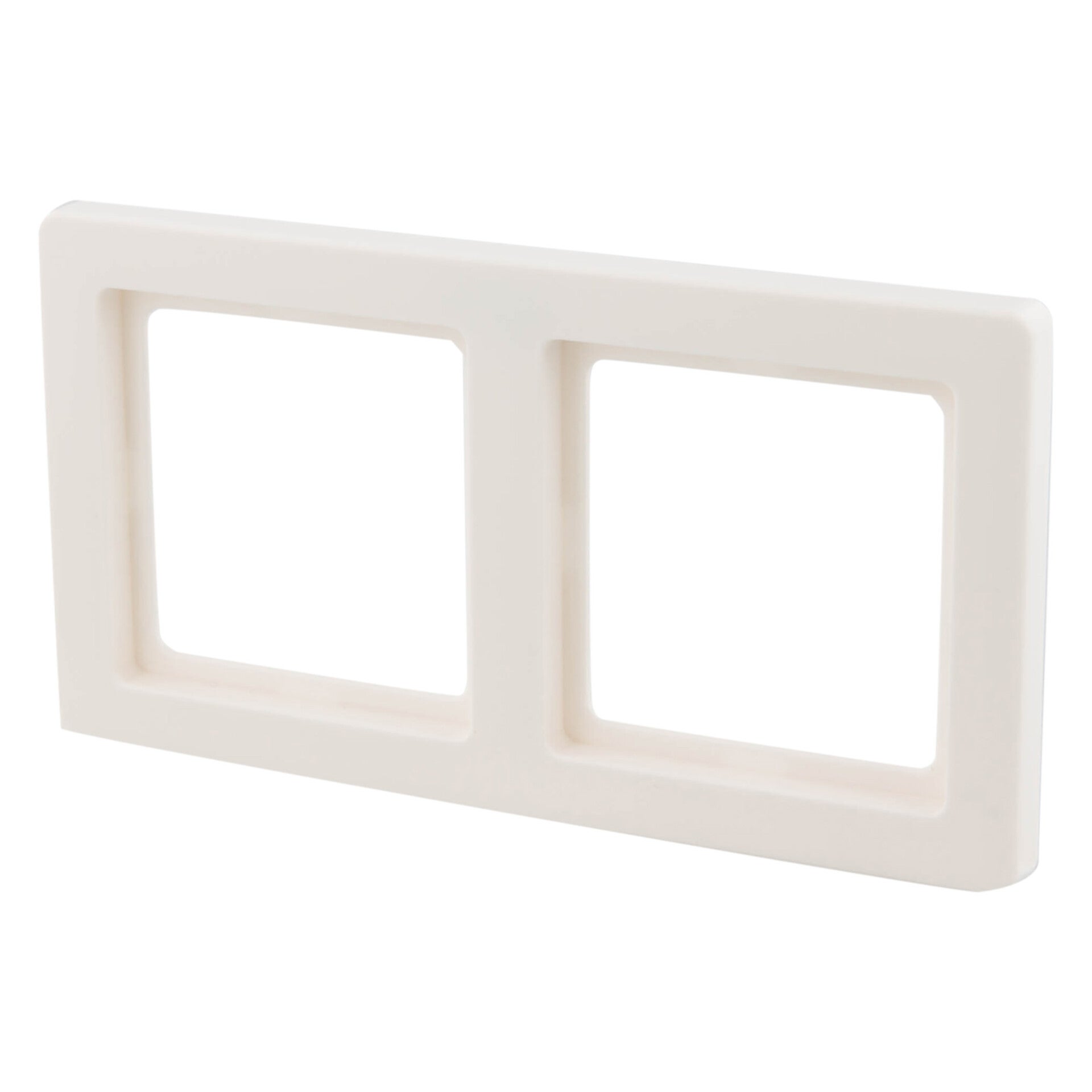 Berker Q1 afdekraam inbouw - 2-voudig polarwit