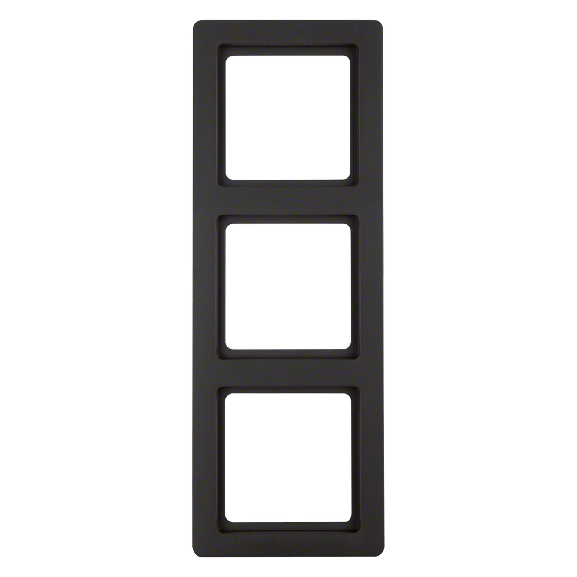 Berker Q1 afdekraam inbouw - 3-voudig antraciet