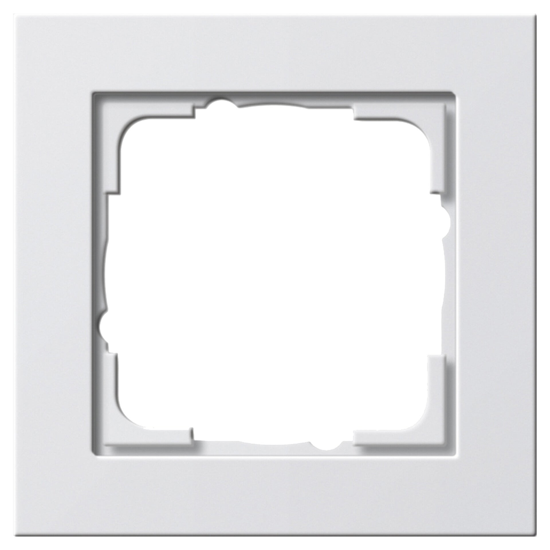 Gira E2 afdekraam 1-voudig - horiontaal/verticaal polarwit