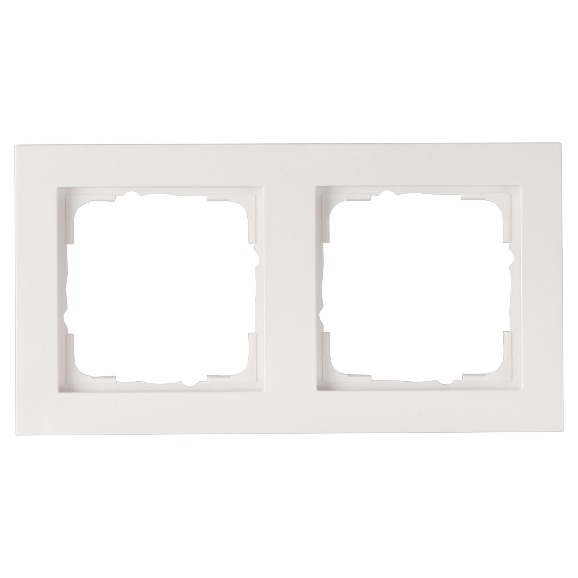 Gira E2 afdekraam 2-voudig - horiontaal/verticaal polarwit