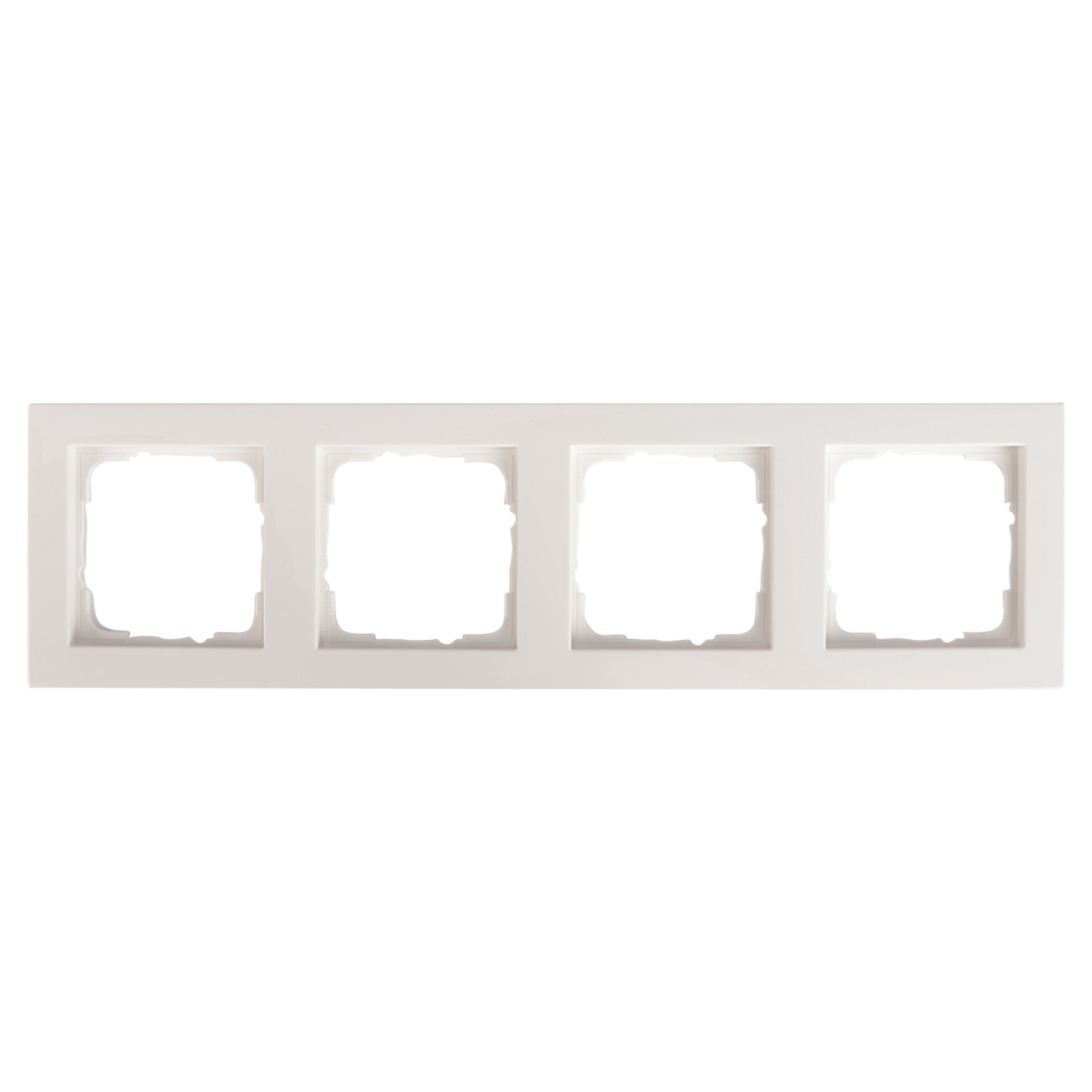 Gira E2 afdekraam 4-voudig - horiontaal/verticaal polarwit