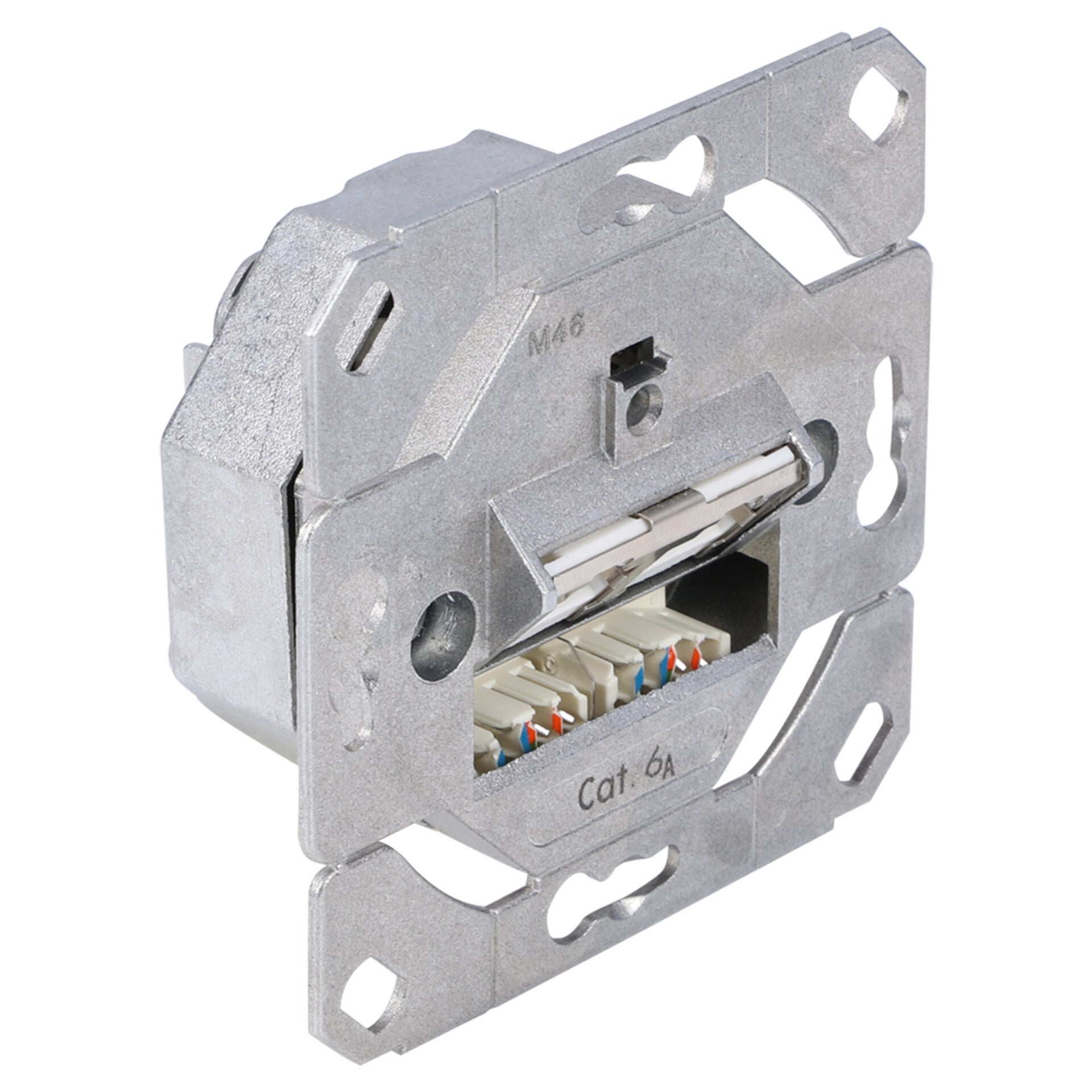 Gira contactdoos inbouw - telefoon/data - CAT6A - 2 x 8-polig - los element zwart