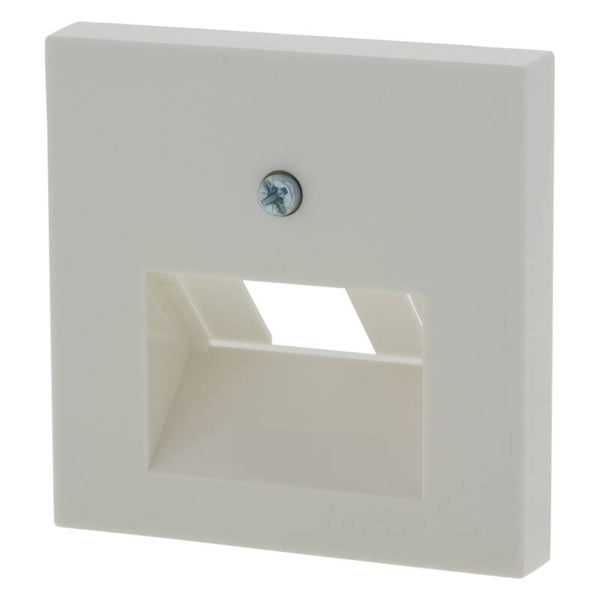 Gira System 55 centraalplaat telefoon/data - 2 x 8-polig polarwit