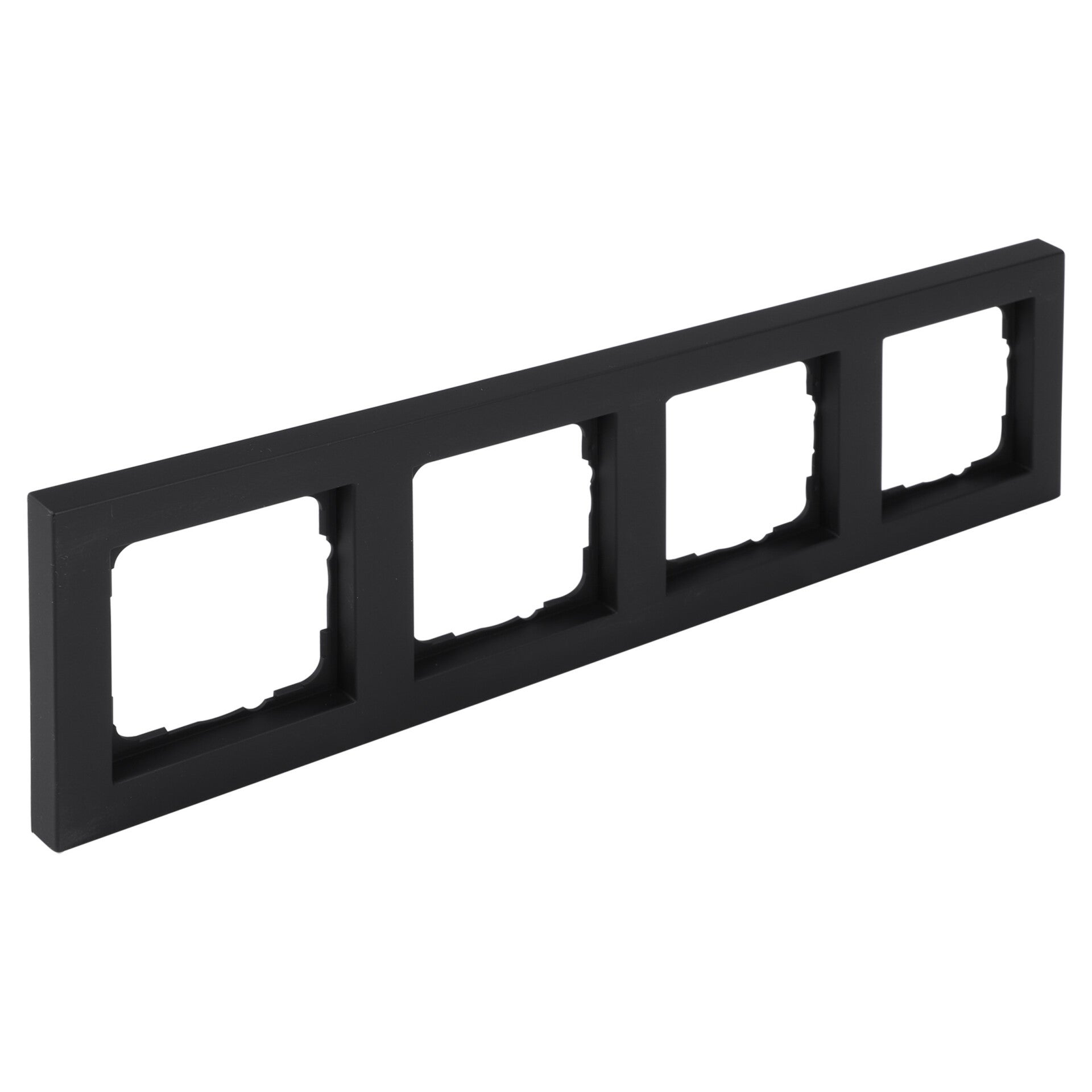 Gira E2 afdekraam 4-voudig - horiontaal/verticaal zwart