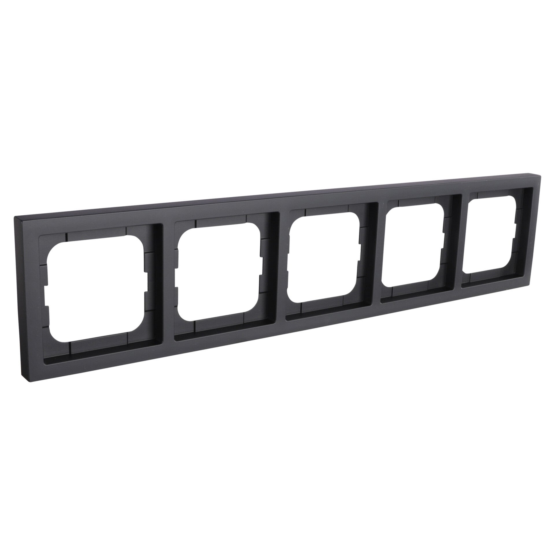 Busch-Jaeger Future Linear afdekraam inbouw - 5-voudig zwart