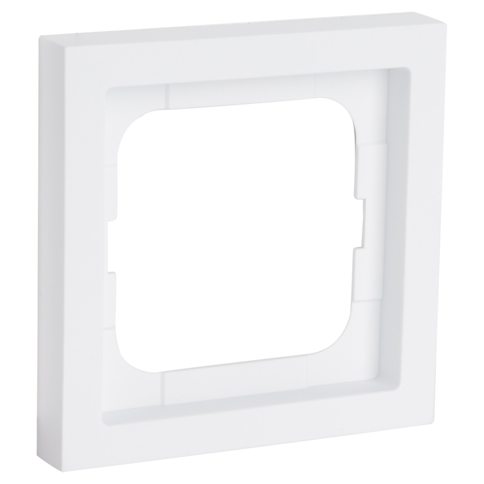 Busch-Jaeger Future Linear afdekraam inbouw - 1-voudig - verticaal/horizontaal polarwit 80 x 80 x 11 mm