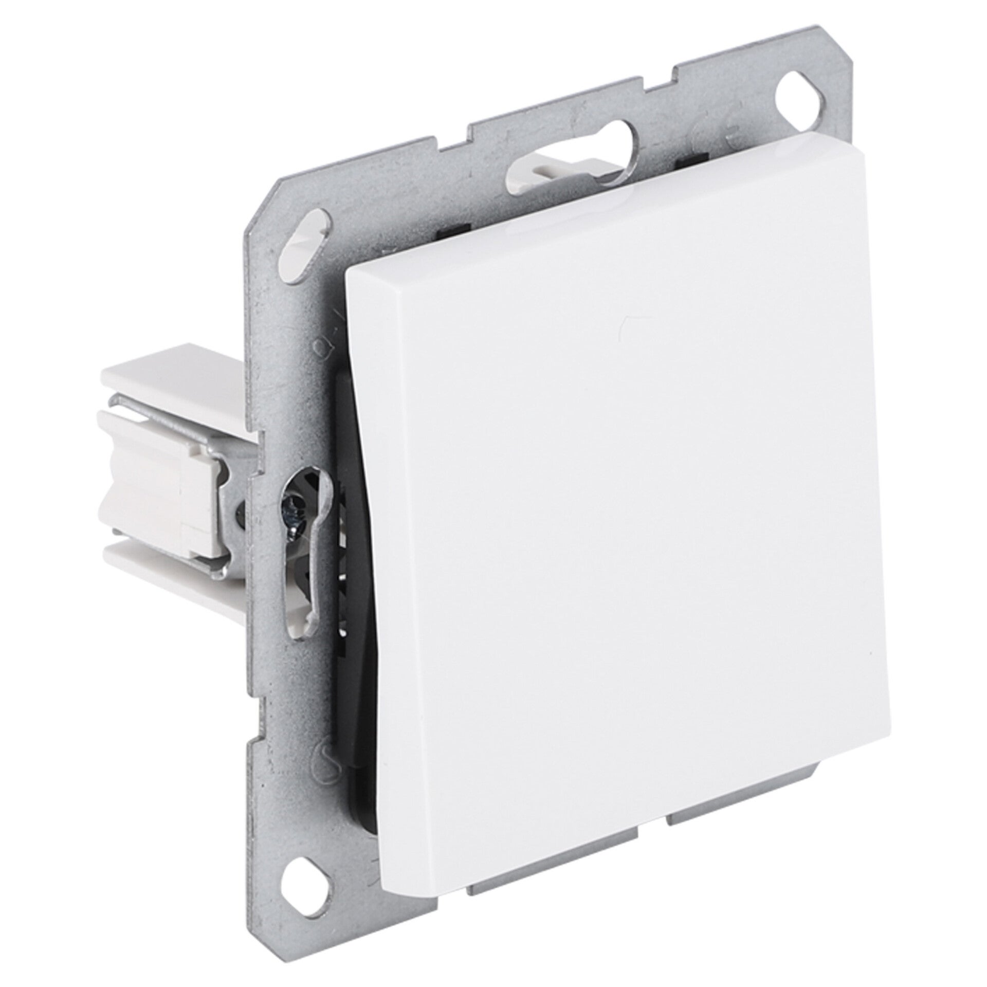 Q-Link S-Line schakelaar inbouw - wissel polarwit