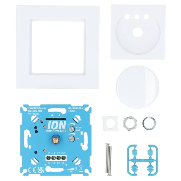 Q-Link dimmer 150W - inclusief afdekplaat polarwit