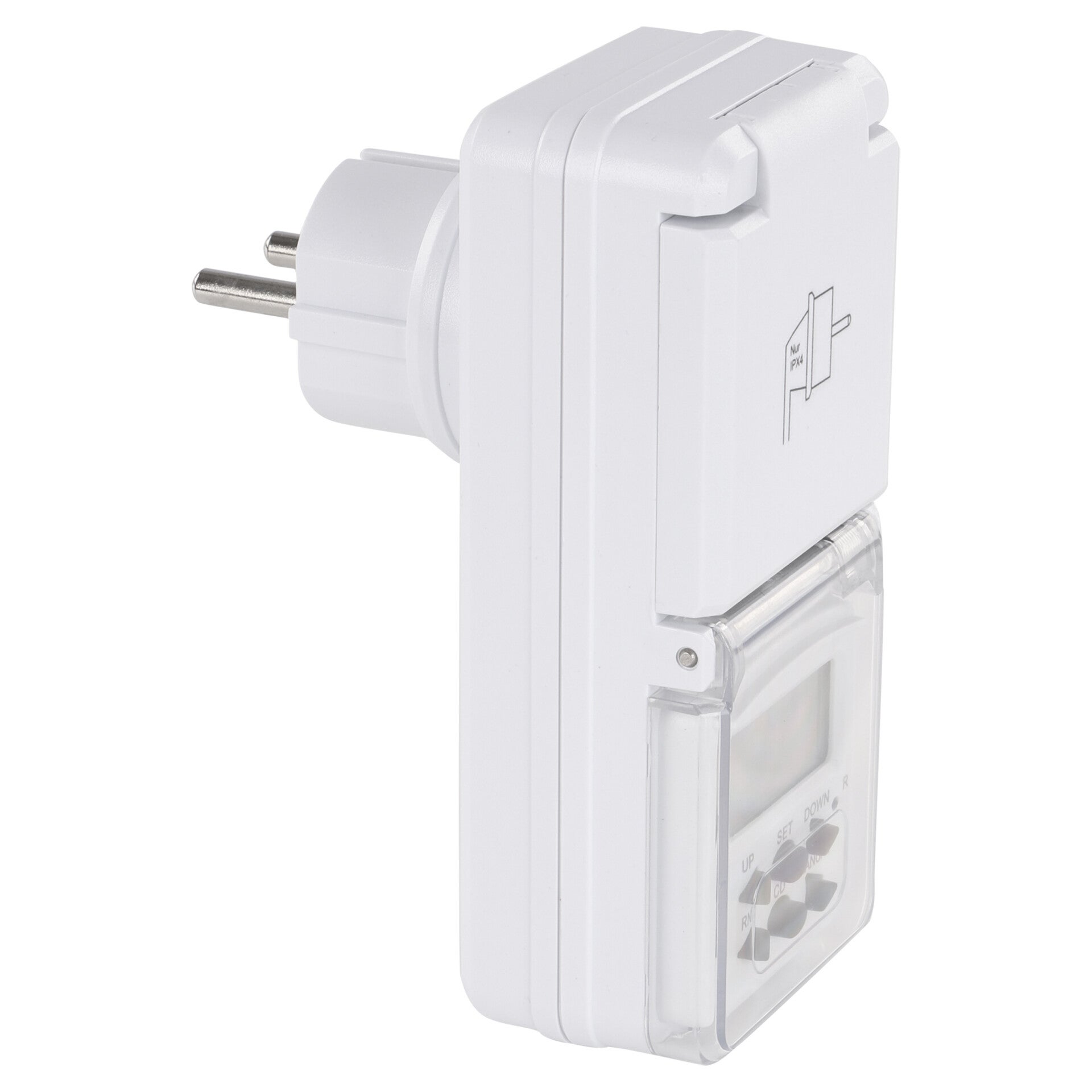 Q-Link tijdklok week - digitaal - IP44 wit