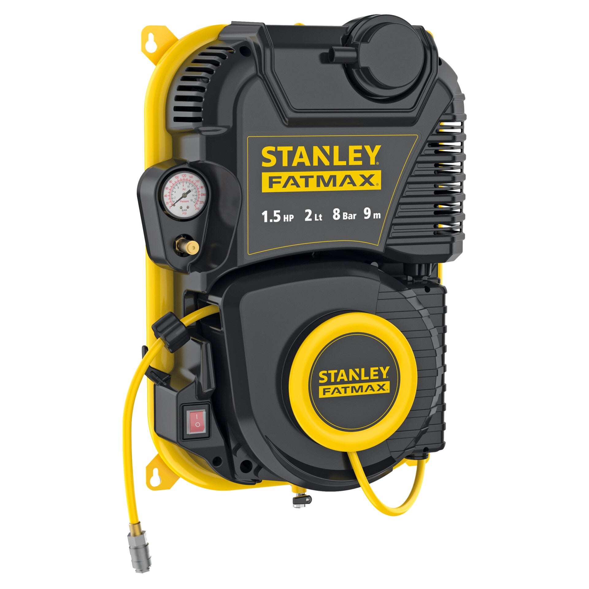 Stanley Fatmax compressor Wall tech - FMXCMD152WE zwart/geel