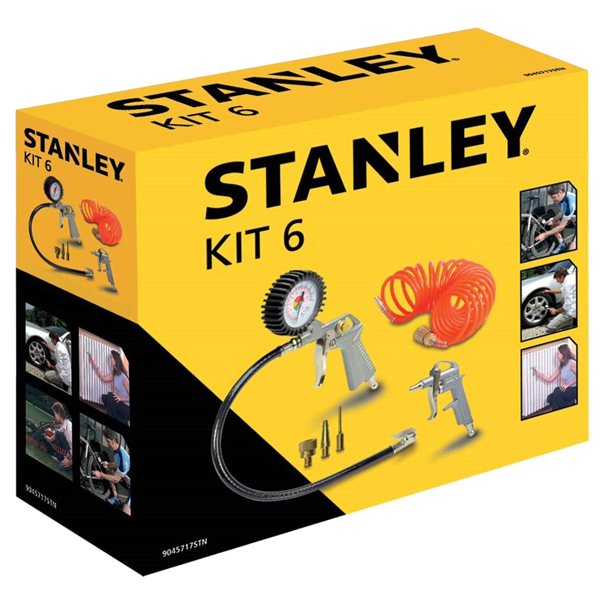 Stanley luchtgereedschapset 6-delig - 9045717STN