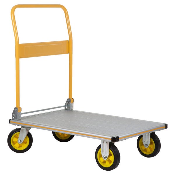 Stanley platformwagen vouwbaar - aluminium - 250 kg - SXWT-PC511 geel/grijs 90 x 61 x 101 cm