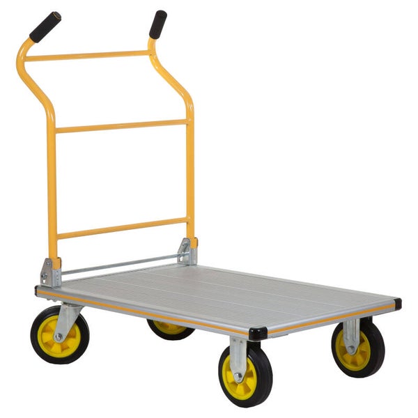 Stanley platformwagen vouwbaar - aluminium - 350 kg - SXWT-PC512 geel/grijs 90 x 61 x 101 cm