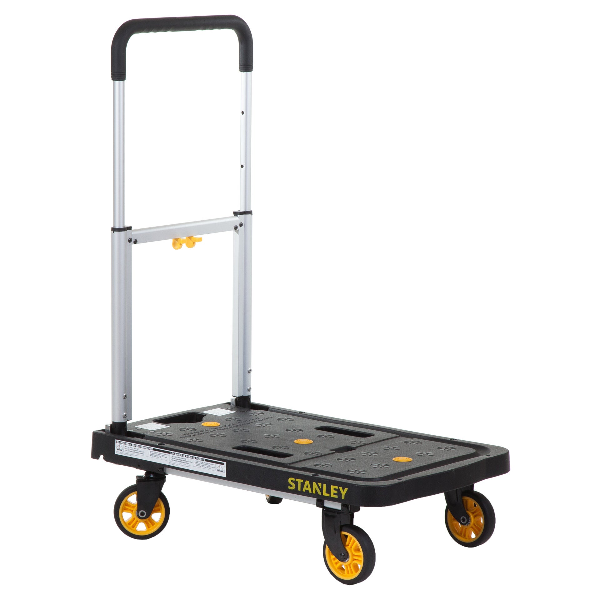Stanley platformwagen vouwbaar - aluminium - 120 kg - SXWT-PC517 SP zwart/geel 68 x 41 x 92 cm