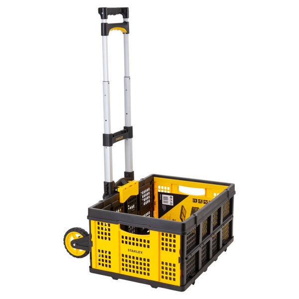 Stanley steekwagen vouwbaar - aluminium - 70 kg - SXWT-FT501 SP geel/zwart 40 x 41 x 100 cm
