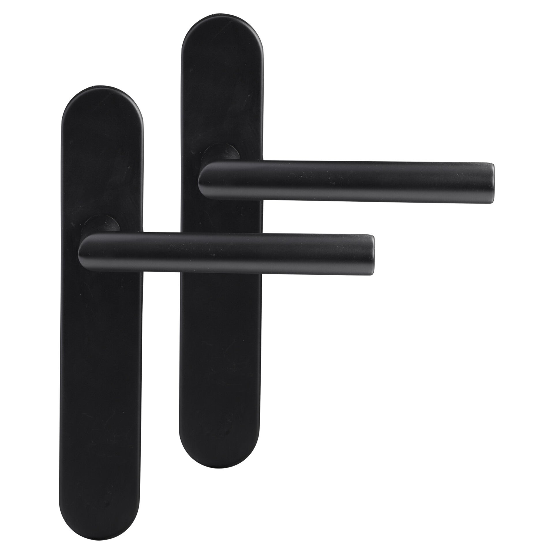 Differnz Amsterdam deurkruk ovaal schild - blind zwart