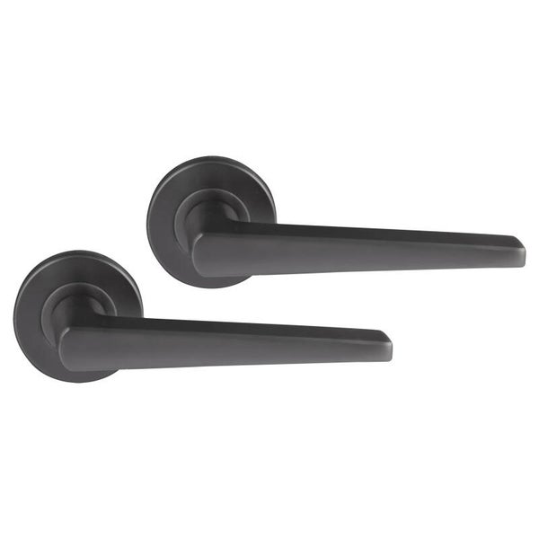 Differnz Rotterdam deurkruk rond rozet - blind gun metal