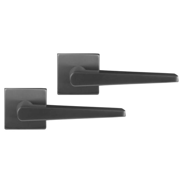 Differnz Rotterdam deurkruk vierkant rozet - blind gun metal