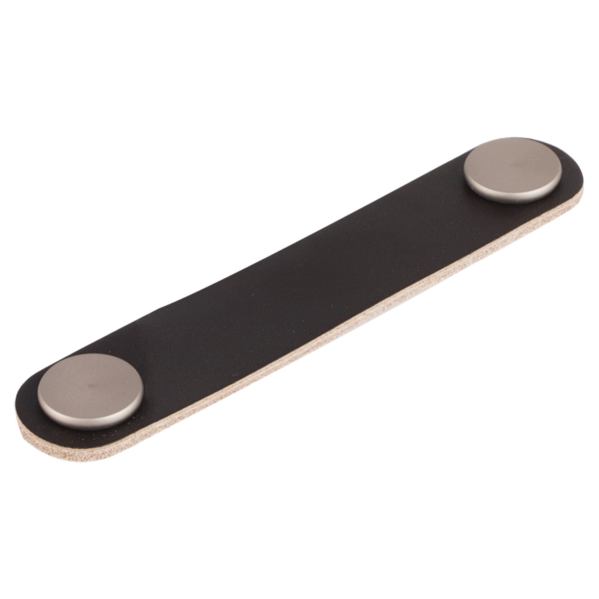 Differnz meubelgreep 128 mm - leer donkerbruin