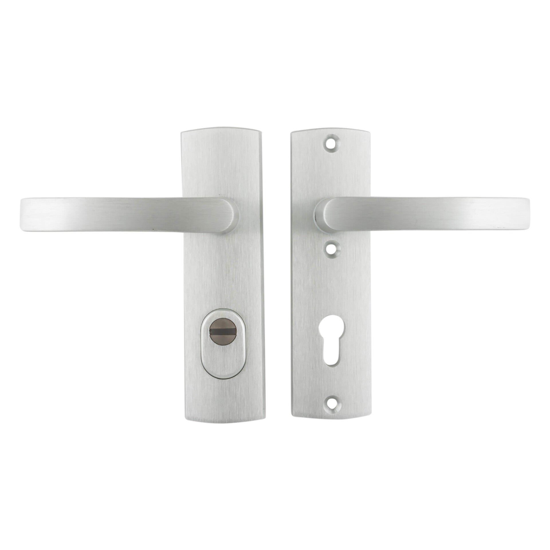 Axa veiligheidsbeslag kruk-kruk - kortschild - PC72 - type 6675-10 - met kerntrekbeveiliging - SKG*** aluminium F1