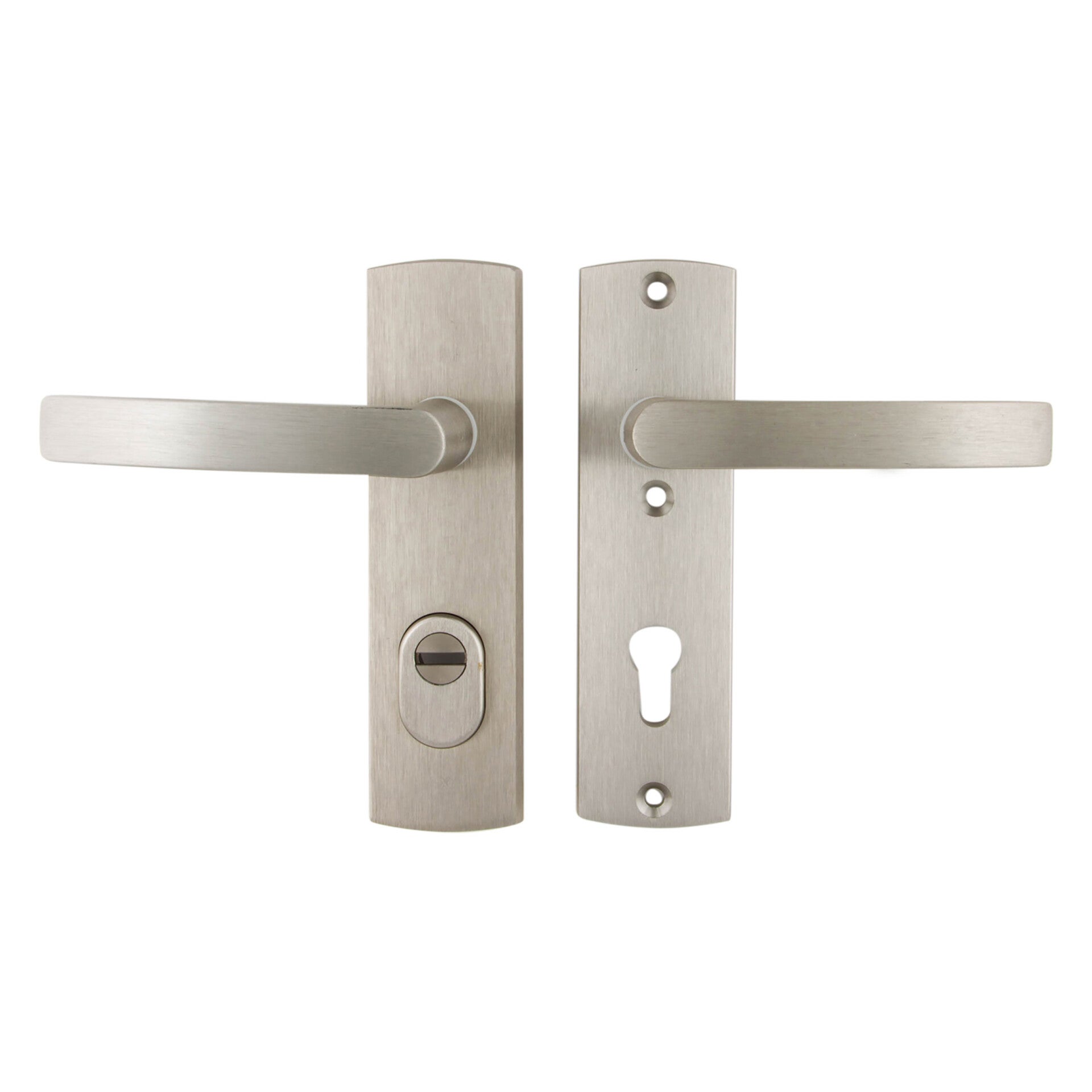 Axa veiligheidsbeslag kruk-kruk - kortschild - PC72 - type 6675-10 - met kerntrekbeveiliging - SKG*** RVS