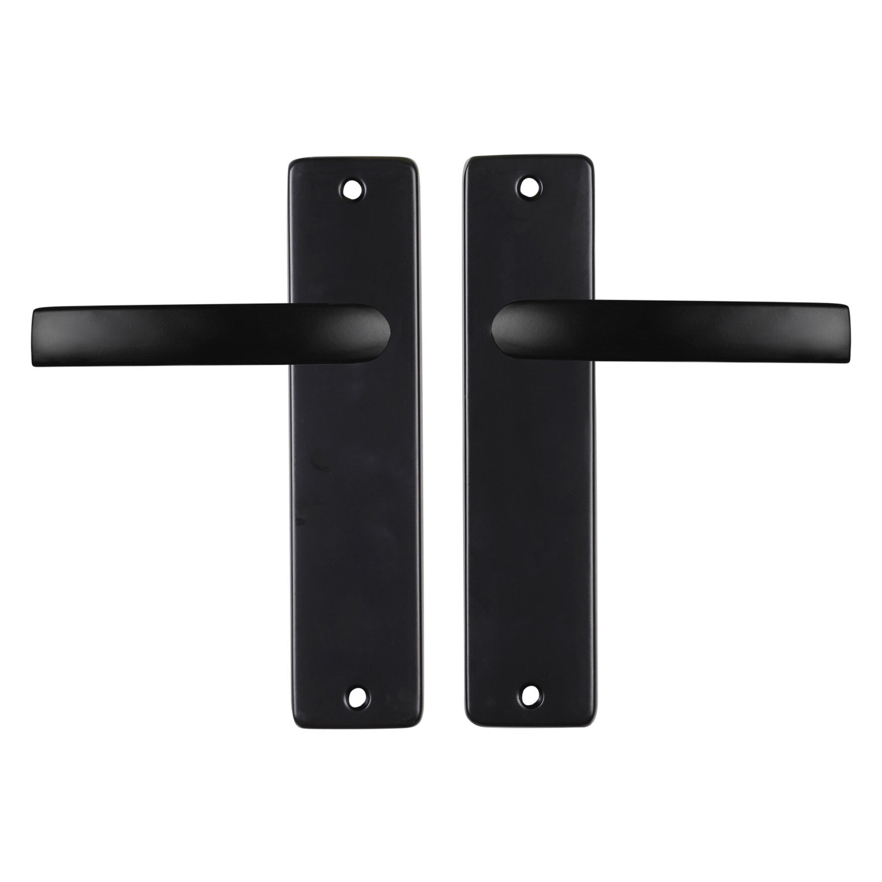 Starx deurkruk blok - kortschild - blind zwart 180 x 41 mm