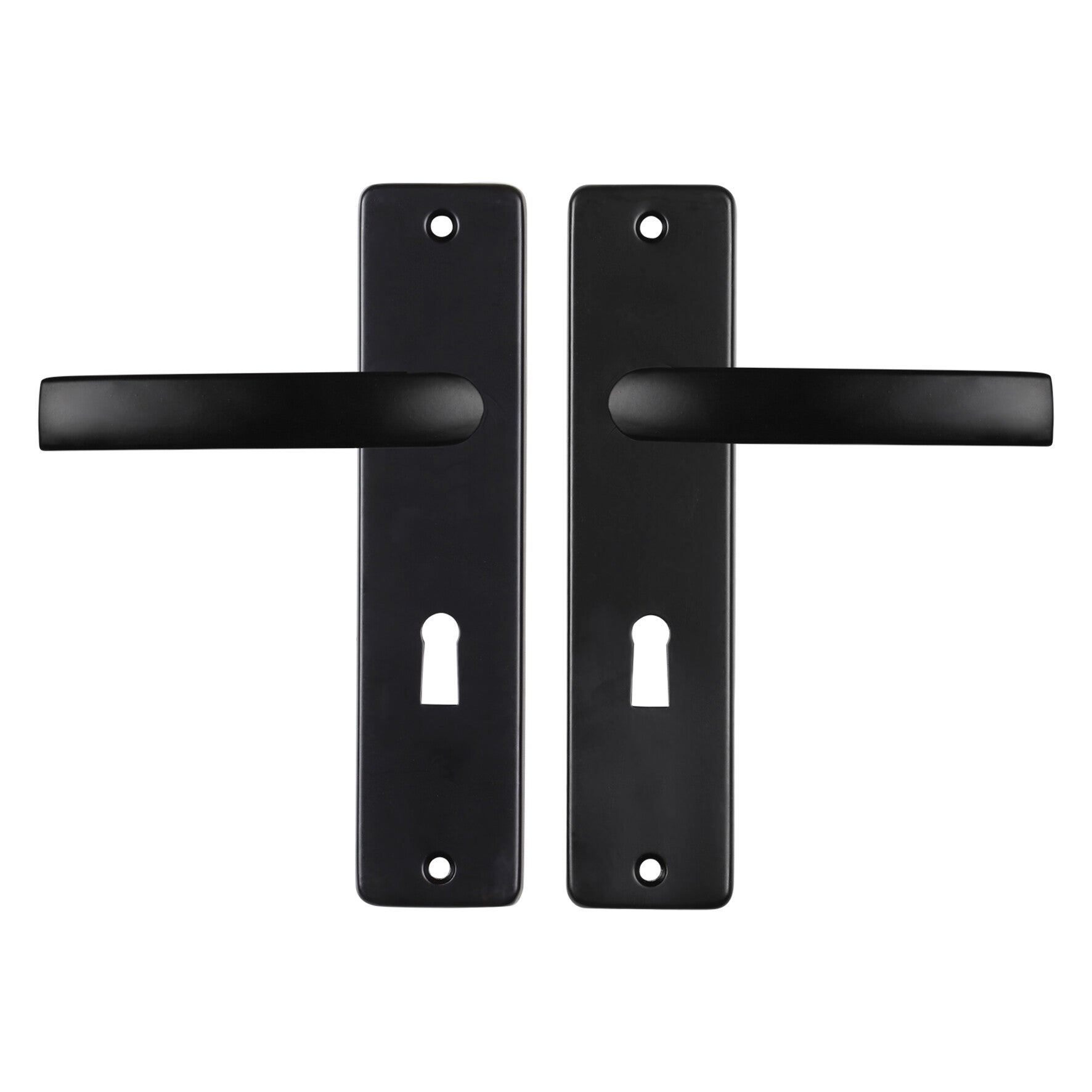 Starx deurkruk blok - kortschild - SL56 zwart 180 x 41 mm