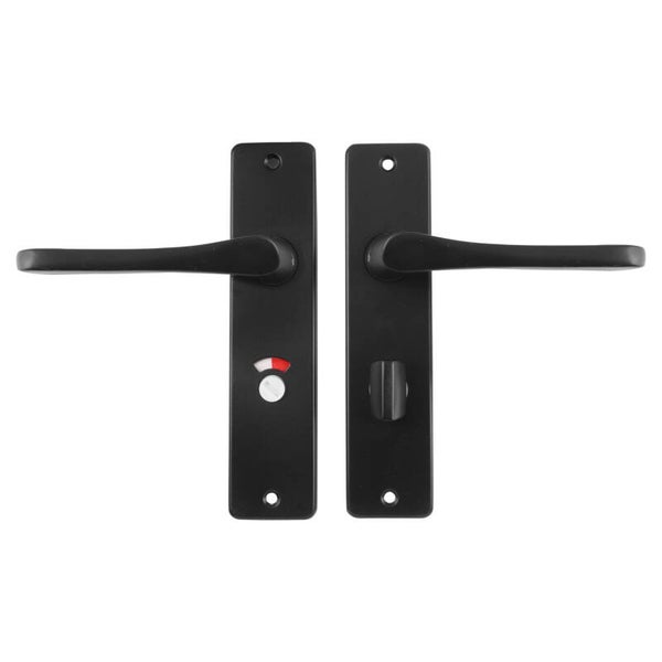 Starx deurkruk vlinder - kortschild - WC63-8 zwart 180 x 41 mm