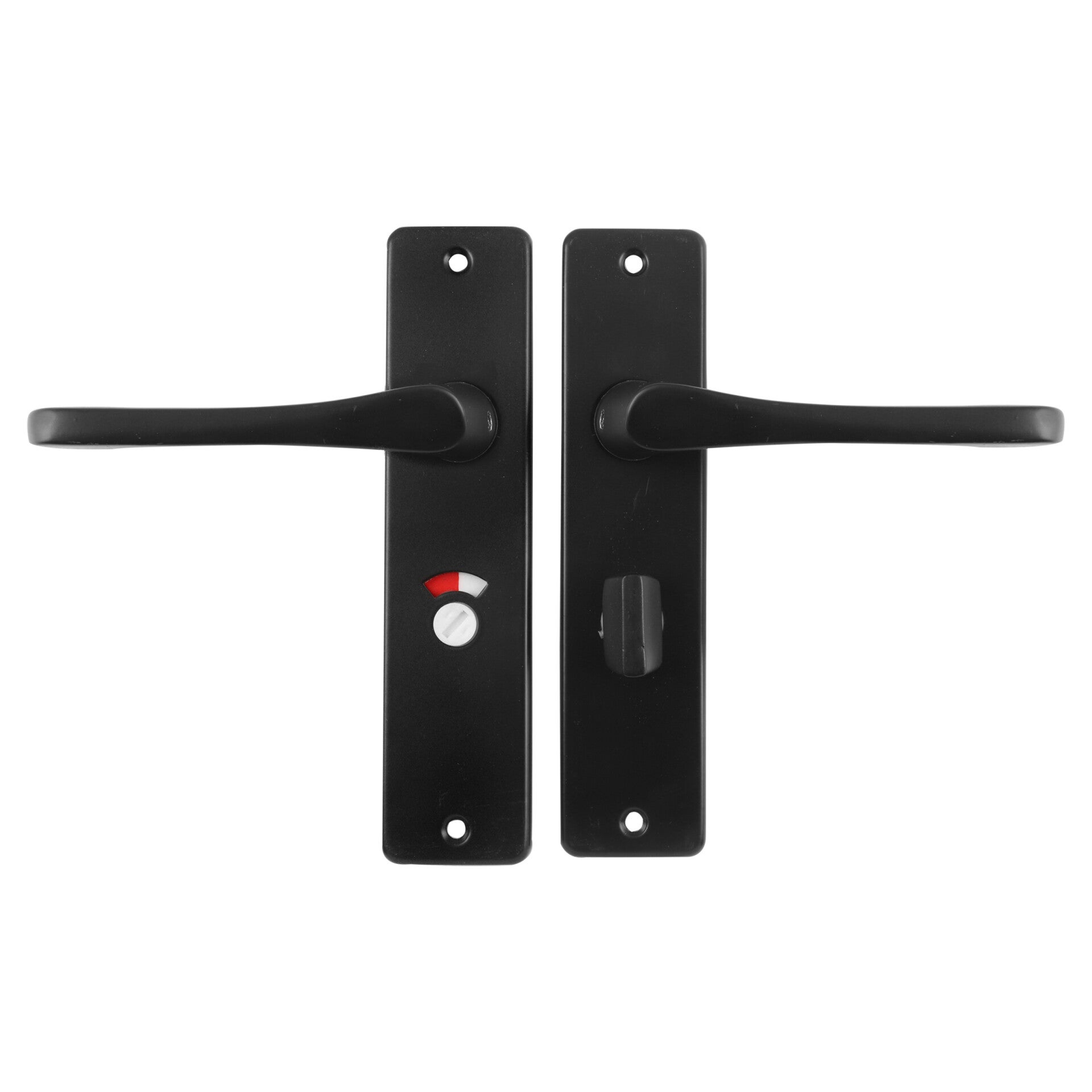 Starx deurkruk vlinder - kortschild - WC57-5 zwart 180 x 41 mm